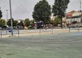 Vallado el arenero del parque La Huerta en Peñaranda tras las quejas por la presencia de cristales y otros restos tras las fiestas
