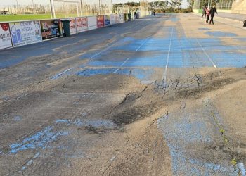 Nueva pista de atletismo para Peñaranda: homologada, con seis calles y una más de calentamiento, y costará medio millón de €