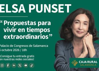 Caja Rural de Salamanca trae a Elsa Punset a Salamanca que protagonizará una conferencia el día 6 en el Palacio de Congresos