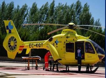El vuelco de una carretilla deja un varón herido y atrapado en una empresa situada en el polígono industrial de Huerta