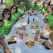 La última paella del verano se vive en Bóveda del Río Almar y reúne a 450 comensales en el parque municipal Miguel Delibes