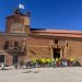Los ciclomotores clásicos de Proyecto Hombre hacen parada en la comarca durante la VII Raid Solidaria que recorre Salamanca