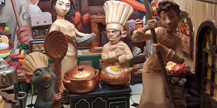 Blas Madrid se inspira en Ratatouille para la cuarta casita de cuentos que habrá en Peñaranda y la séptima en la comarca