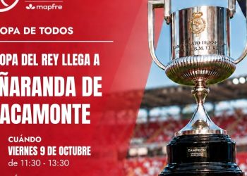 Peñaranda recibe mañana la Copa del Rey Mapfre: el público podrá verla de cerca, fotografiarse con ella y llevarse un regalo