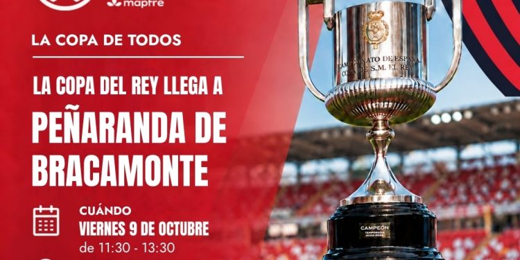 Peñaranda recibe mañana la Copa del Rey Mapfre: el público podrá verla de cerca, fotografiarse con ella y llevarse un regalo